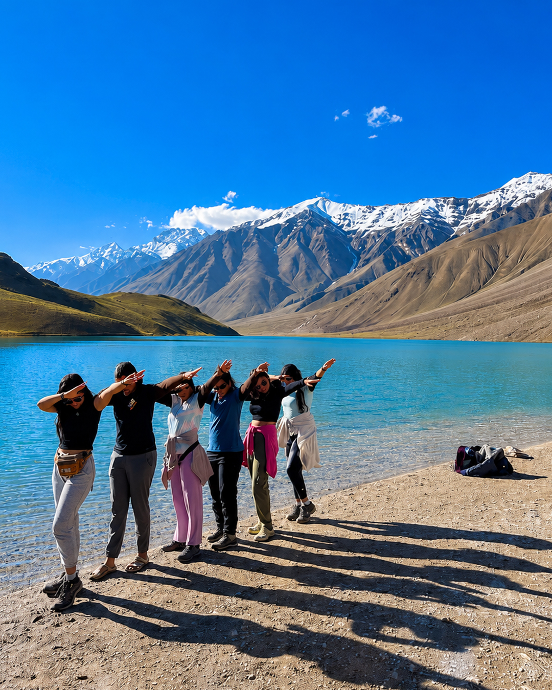 Group at Chandratal Lake