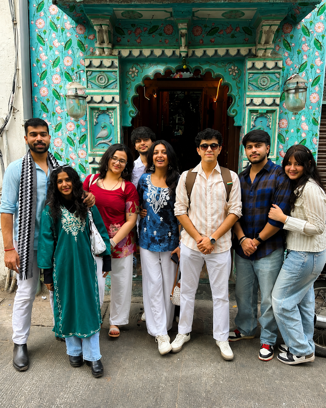 Thrillosphere group at Udaipur heritage street